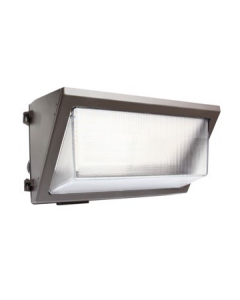 MaxLite WPOP55U-WCSBCR 28W-55W Wattage and Color Selectable Open Face Wall Pack with Controls Ready Port